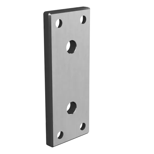[133508-156-12] Cale de fixation pour MOD 3507, 150 x 60 mm; 133508-156-12; , inclus M8 visses, acier inoxydable 304, brossé - NEW