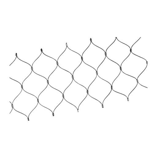 [147910-500-08] Easy Q-web, filet, largeur=60 mm, H=800 mm; 147910-500-08; câble 1,5 mm, L=50 m, inox brossé 316 (14790850112)