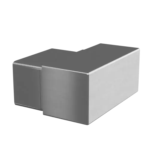 [146508-640-02] Embase murale, 90°, droite; 146508-654-02; , pour tube à fond de gorge 60 x 40 mm, acier inoxydable 316, brossé