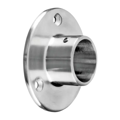 [140505-033-12] Embase murale, main-courante Ø33,7 mm; 140505-033-12; , acier inoxydable 316, brossé