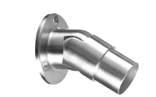 [130506-048-12] Embase murale, orientable, (0°-50°); 130506-048-12; pour tube Ø48,3 mm, inox brossé 304 (13050624812) - NEW