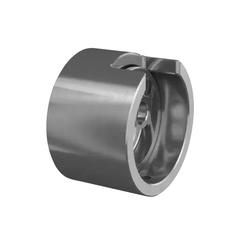 [166504-042-00-00] Embase murale, sans plaque; 166504-042-00-00; , pour tube à fond de gorge Ø42,4 mm, bas, aluminium, brut - NEW