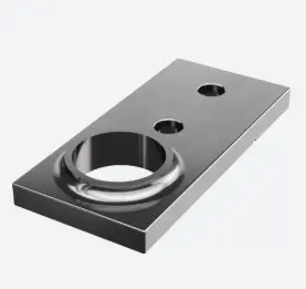 [140949-048-00] Embase à souder avec  trou décalé; 140949-048-00; , pour tube Ø48,3 mm, acier inoxydable 316, non traité - NEW