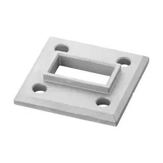 [143503-063] Embase à souder, Square Line; 143503-063; tube 60x30 mm, inox brut 316 (14350306300)