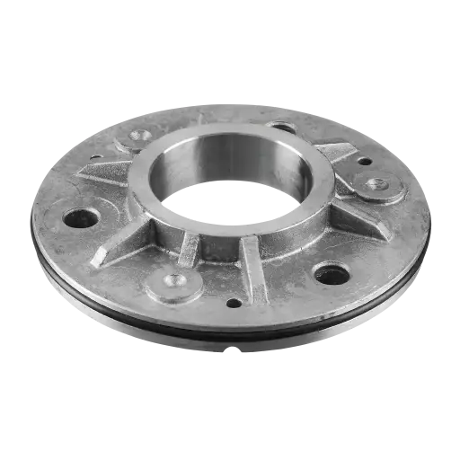 [133502-042] Embase à souder, avec caoutchouc; 133502-042; tube Ø42,4 mm, rond, 105 mm, inox brut 304 (13350204200)