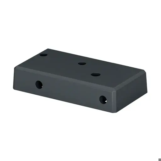 [169026-009-02-33] Embase-manchon pour poteau, Easy Alu, 169026-009-02-33; Ø9 mm, droite, aluminium, gris anthracite RAL 7016 (16902706033)