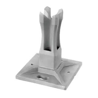 [144942-040] Embase-manchon, Square Line; 144942-040; tube 40x40x2 mm, inox brut 316 (14494204000)