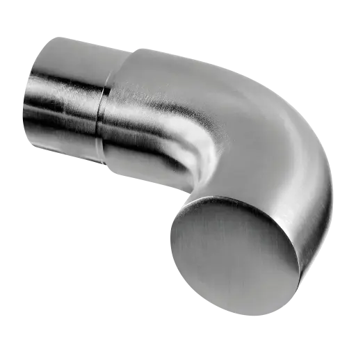 [130739-042-12] Embout coudé, 90°; 130739-042-12; pour tube Ø42,4 mm x 2,6 mm, inox brossé 304 (13073904212)