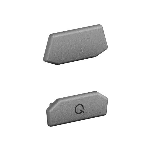 [146512-01] Embout, Easy Glass Air, pince de liaison à verre; set (2x2), inox 316, grenaill. par billes de verre (14653470002) - Q-TUBE