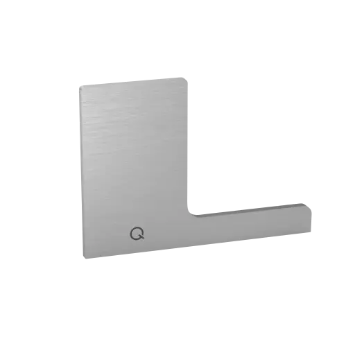 Embout, Easy Glass Prime "F", montage au sol; droite, aluminium, brut (16673506200)