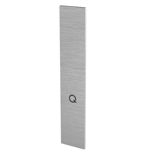 Embout, Easy Glass Prime "Y", montage latéral; 168443-42-18; , pour escaliers, pour habillage, installation par clipsage, droite, aluminium, brossé