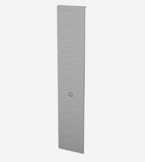 [168443-01-18] Embout, Easy Glass Prime "Y", pour escaliers; 168443-01-18; montage latéral, gauche, aluminium brossé, anodisé (16673606318) - NEW