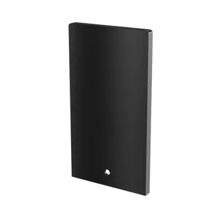[168412-00-82] Embout, Easy Glass Prime, montage au sol; 168412-00-82; , gauche et droite, aluminium, noir satiné (RAL 9005), surface texturée, une seule couche