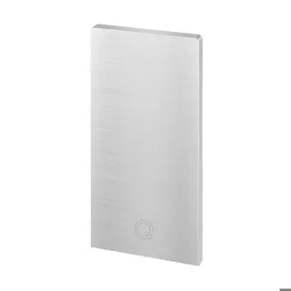 Embout, Easy Glass Pro, montage au sol; 168112-00-18; gauche & droite, aluminium brossé, anodisé (16673400618)