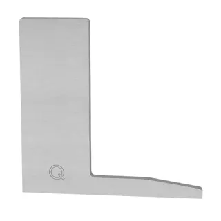 [168022-02-18] Embout, Easy Glass Slim "F", montage au sol; 168022-02-18; droite, aluminium brossé, anodisé (16673503918) - SELL OUT