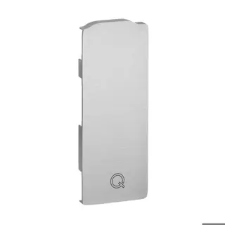 [168032-01-18] Embout, Easy Glass Slim, montage latéral; 168032-01-18; gauche, aluminium brossé, anodisé (16673400518) - SELL OUT