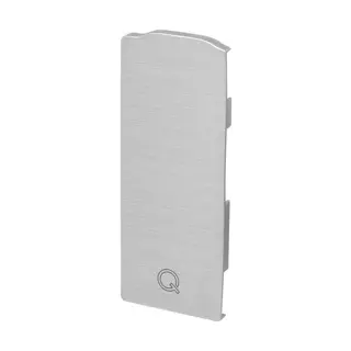 [168032-02-18] Embout, Easy Glass Slim, montage latéral; 168032-02-18; droite, aluminium brossé, anodisé (16673500518) - SELL OUT