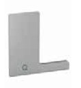 Embout, Easy Glass Smart "F", montage au sol; 168222-01-00; gauche, aluminium, brut (16673403200)