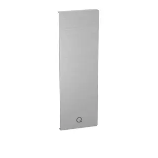 Embout, Easy Glass Smart "Y", montage latéral, pour habillage, installation par clipsage, gauche, aluminium, brossé - NEW