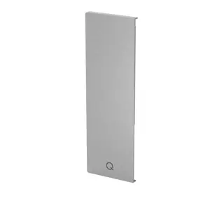 Embout, Easy Glass Smart "Y", montage latéral; 168242-42-00; , pour habillage, installation par clipsage, droite, aluminium, brut - NEW