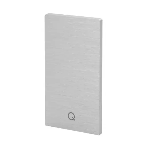 [168312-00-00] Embout, Easy Glass Smart+, montage au sol; 168312-00-00; , gauche et droite, aluminium, brut - NEW