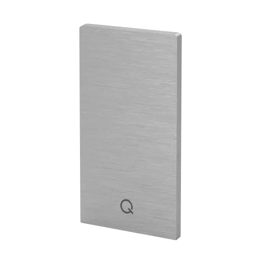 [168312-00-18] Embout, Easy Glass Smart+, montage au sol; 168312-00-18; , gauche et droite, aluminium, brossé - NEW