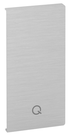 Embout, Easy Glass Smart, montage latéral; 168232-01-18; gauche, aluminium brossé, anodisé (16673403118)