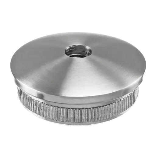 Embout, Easy Hit, arrondi, filetage M10; 145735-242; pour tube Ø42,4 mm x 2 mm, inox brossé 316 (14573524212)