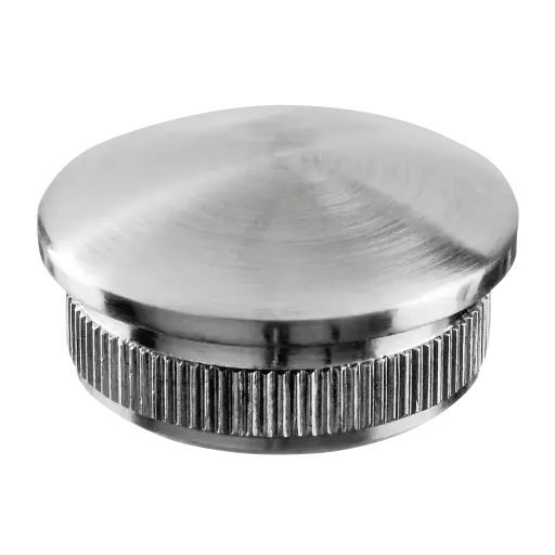 [135729-042-12] Embout, Easy Hit, arrondi; 135729-042-12; pour tube Ø42,4 mm x 2,6 mm, inox brossé 304 (13572904212)
