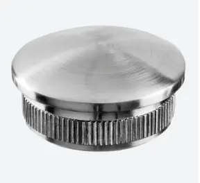[135729-060-12] Embout, Easy Hit, arrondi; 135729-060-12; pour tube Ø60,3 mm x 2 mm, inox brossé 304 (13572906012)