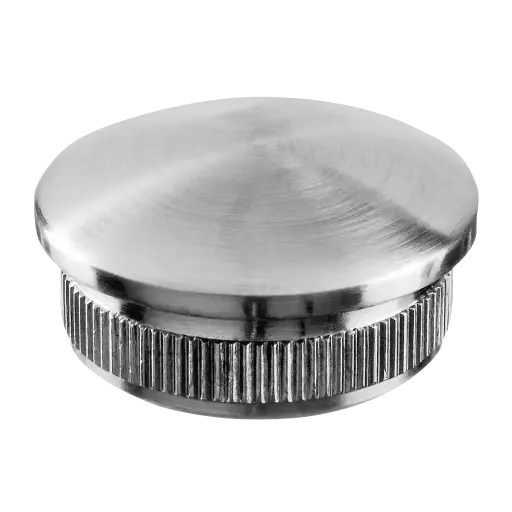 [145729-042-12] Embout, Easy Hit, arrondi; 145729-042-12; pour tube Ø42,4 mm x 2,6 mm, inox brossé 316 (14572904212)