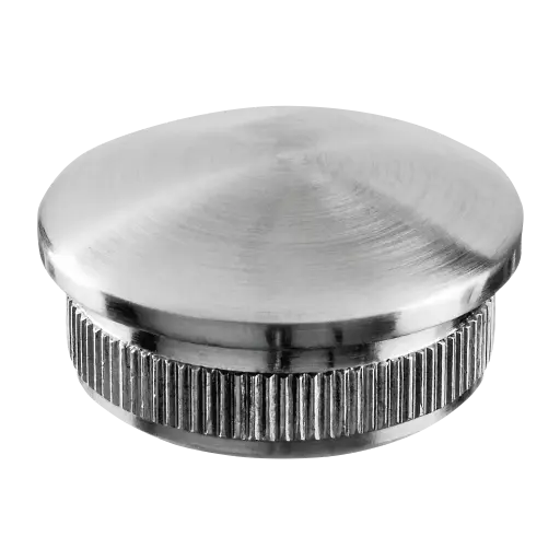 [145729-233-12] Embout, Easy Hit, arrondi; 145729-233-12; pour tube Ø33,7 mm x 2 mm, inox brossé 316 (14572923312)