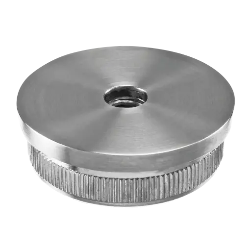 [135736-048] Embout, Easy Hit, plat, filetage M10; 135736-048; pour tube Ø48,3 mm x 2,6 mm, inox brossé 304 (13573604812)