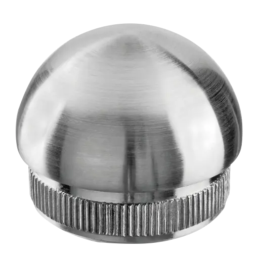 [135730-248-12] Embout, Easy Hit, semi-circulaire; 135730-248-12; pour tube Ø48,3 mm x 2 mm, inox brossé 304 (13573024812)