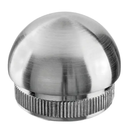[145730-242-12] Embout, Easy Hit, semi-circulaire; 145730-242-12; pour tube Ø42,4 mm x 2 mm, inox brossé 316 (14573024212)