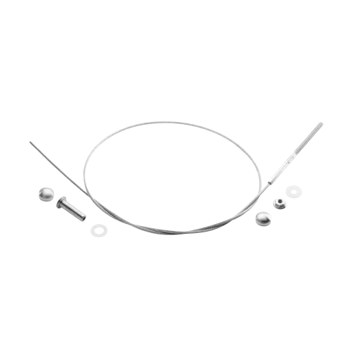 [147901-004-01] Fast Fix kit câble, 1 m, épaisseur=4 mm; 147901-004-01; avec Fast Fix adaptateur, inox brossé 316 (14790101412)