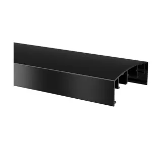 [165950-050-82] Main-courante, 70x26 mm, à clipser, Easy Alu; 165950-050-82; , L=5000 mm, aluminium, noir satiné (RAL 9005), surface texturée, une seule couche - NEW