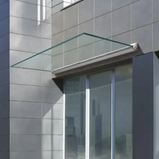 Auvent en verre, autoportant Sophia