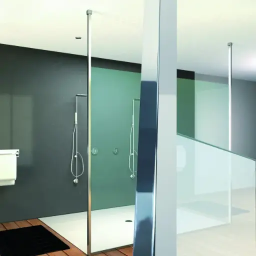 Set de poteaux de soutien sol/plafond pour douche à l'italienne Sabia
