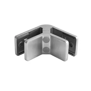Pince de liaison, d'angle 90°, MOD 42; 144290-22-12; 16,76 - 21,52 mm, sans cales, inox brossé 316 (14420091012)