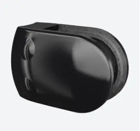 [102800-042-82] Pince á verre, MOD 2800, sans cales; 102800-042-82; , pour tube Ø42,4 mm, zinc, noir satiné (RAL 9005), surface texturée, une seule couche