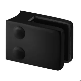 [104200-042-89] Pince á verre, MOD 4200, sans cales; 104200-042-89; , pour tube Ø42,4 mm, zinc, noir satiné (RAL 9005), surface lisse, une seule couche