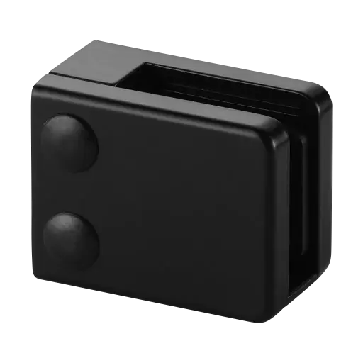[164200-000-89] Pince á verre, MOD 4200, sans cales; 164200-000-89; , plat, aluminium, noir satiné (RAL 9005), surface lisse, une seule couche - NEW; BLACK LINE