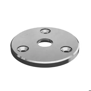 [141938-12] Plaque arrière, Ø60 mm, pour MOD 0809; 141938-12; , acier inoxydable 316, brossé