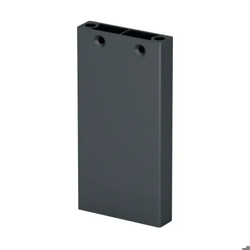 [160560-097-33] Poteau, Easy Alu, 60x15 mm; 160560-097-33; H=965 mm, aluminium, gris anthracite RAL 7016 (16056009733)