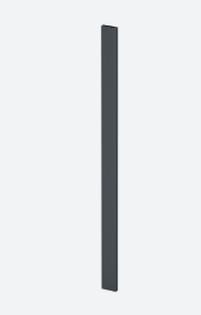 [160561-134-33] Poteau, Easy Alu, 60x15 mm; 160561-134-33; H=1340 mm, aluminium, gris anthracite RAL 7016 (16056013433)