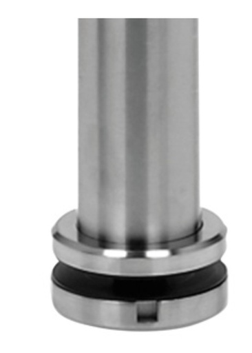 [130545] Poteau, MOD 0564, Ø42,4 mm x 2 mm; 130545; pour escalier, H=1150 mm, inox brossé 304 (13056424212)