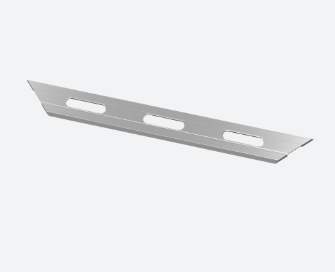 [168617-18] Profil de drainage, Easy Glass Strong, m. au sol; 168617-18; , aluminium, brossé - NEW