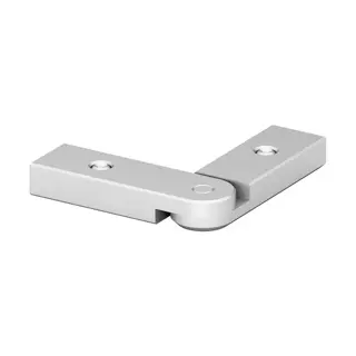 [165313] Raccord main-courante, Easy Alu, orient. (0°-90°); 165313; horizontal, aluminium, brut (16531300000)