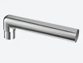 [130306-242] Raccord, 90° pour 180°, côtés asymétriques; 130306-242; tube Ø42,4 mm x 2 mm, inox brossé 304 (13030624212)
